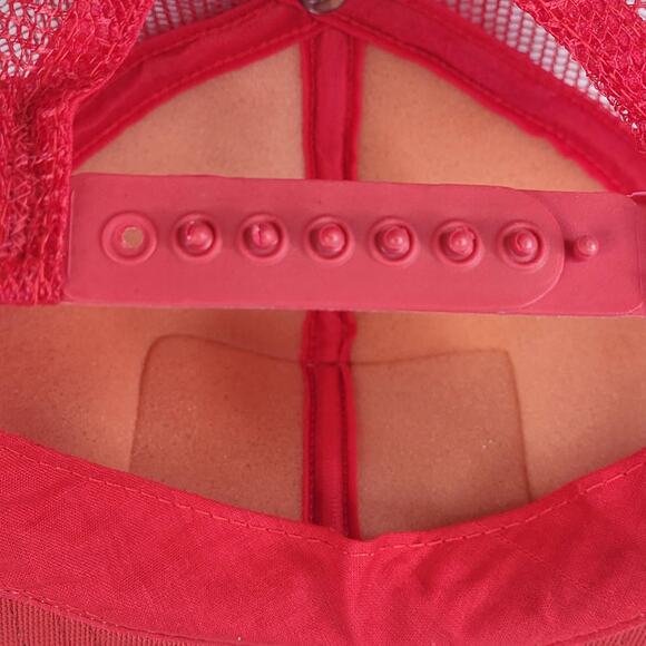 Vintage Ronilan BASF Red Mesh Trucker Hat Snapback Cap - Picture 5 of 11